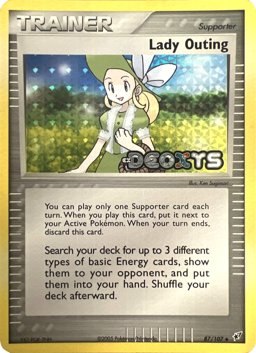 Lady Outing (87/107) (Stamped) [EX: Deoxys] | Dragon's Lair Comics and Fantasy Houston TX