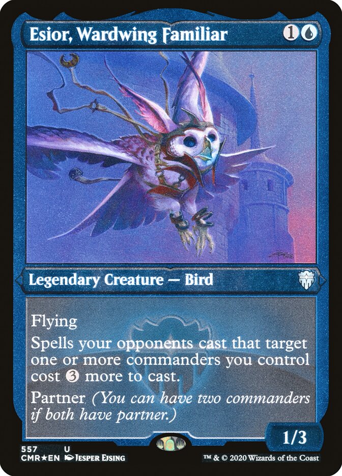Esior, Wardwing Familiar (Etched) [Commander Legends] | Dragon's Lair Comics and Fantasy Houston TX