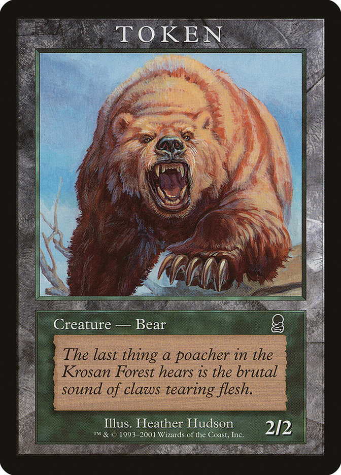 Bear Token [Magic Player Rewards 2001] | Dragon's Lair Comics and Fantasy Houston TX