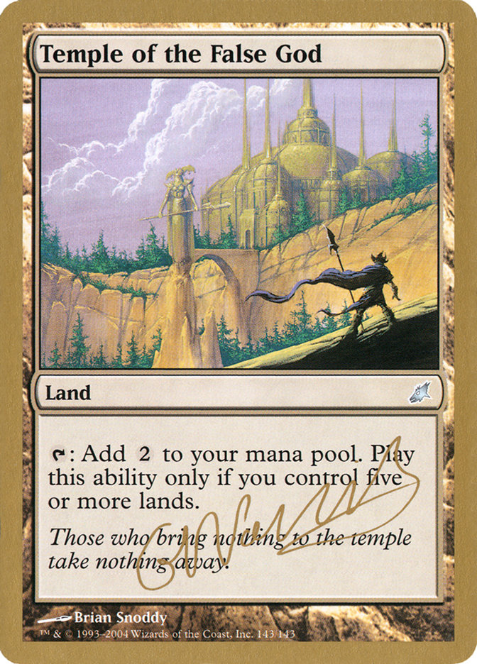 Temple of the False God (Gabriel Nassif) [World Championship Decks 2004] | Dragon's Lair Comics and Fantasy Houston TX