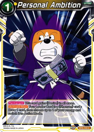 Personal Ambition (BT5-103) [Miraculous Revival] | Dragon's Lair Comics and Fantasy Houston TX