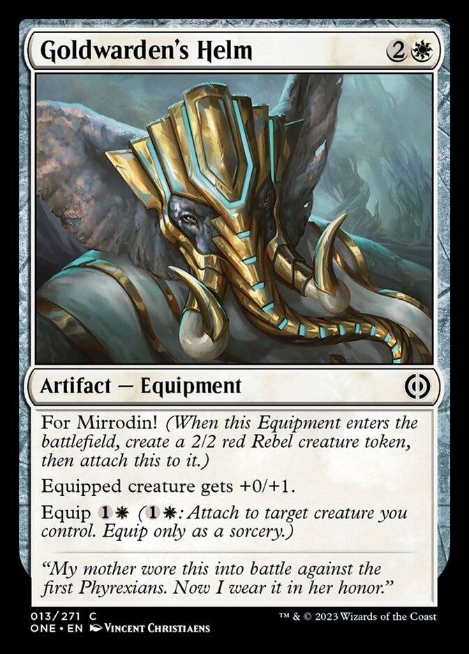 Goldwarden's Helm [Phyrexia: All Will Be One] | Dragon's Lair Comics and Fantasy Houston TX