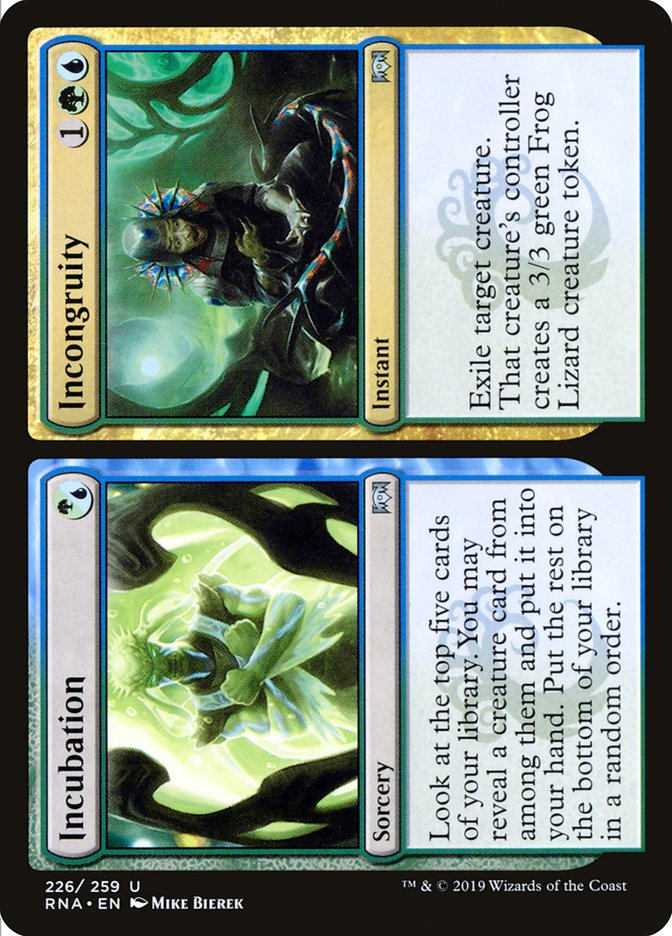 Incubation // Incongruity [Ravnica Allegiance] | Dragon's Lair Comics and Fantasy Houston TX
