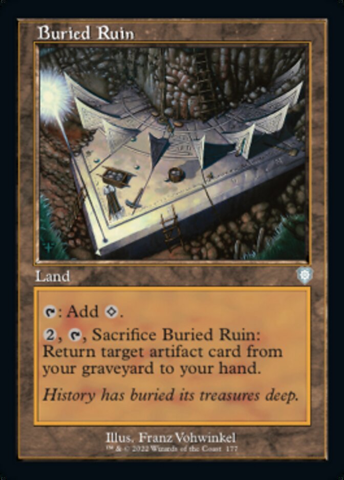 Buried Ruin (Retro) [The Brothers' War Commander] | Dragon's Lair Comics and Fantasy Houston TX