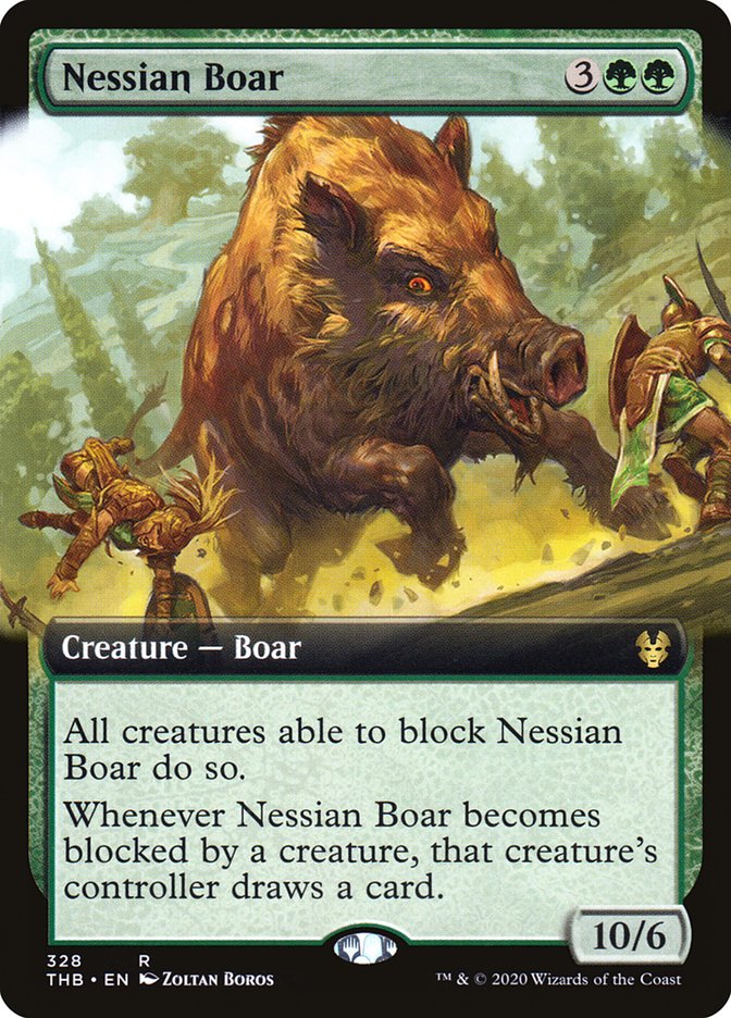 Nessian Boar (Extended Art) [Theros Beyond Death] | Dragon's Lair Comics and Fantasy Houston TX