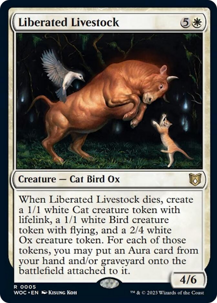 Liberated Livestock [Wilds of Eldraine Commander] | Dragon's Lair Comics and Fantasy Houston TX