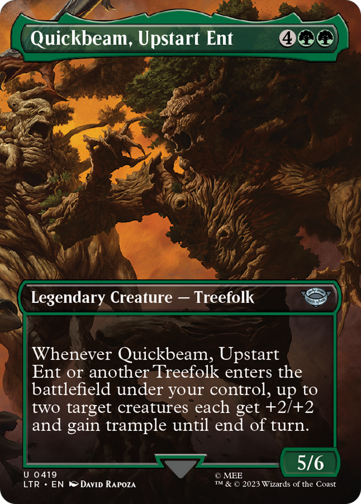 Quickbeam, Upstart Ent (Borderless Alternate Art) [The Lord of the Rings: Tales of Middle-Earth] | Dragon's Lair Comics and Fantasy Houston TX