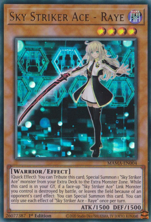Sky Striker Ace - Raye [MAMA-EN004] Ultra Rare | Dragon's Lair Comics and Fantasy Houston TX
