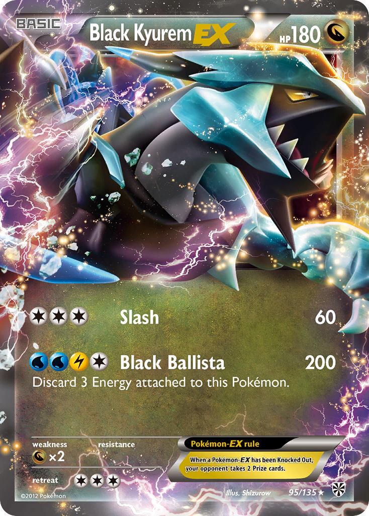 Black Kyurem EX (95/135) [Black & White: Plasma Storm] | Dragon's Lair Comics and Fantasy Houston TX