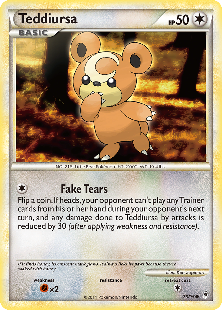 Teddiursa (73/95) [HeartGold & SoulSilver: Call of Legends] | Dragon's Lair Comics and Fantasy Houston TX