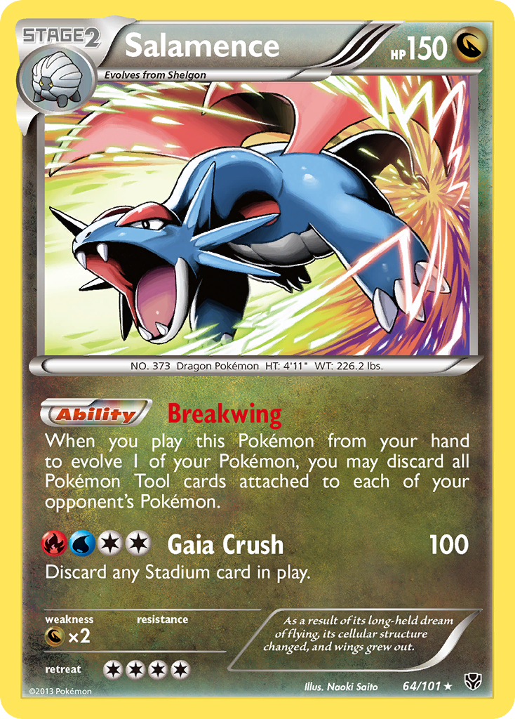 Salamence (64/101) [Black & White: Plasma Blast] | Dragon's Lair Comics and Fantasy Houston TX