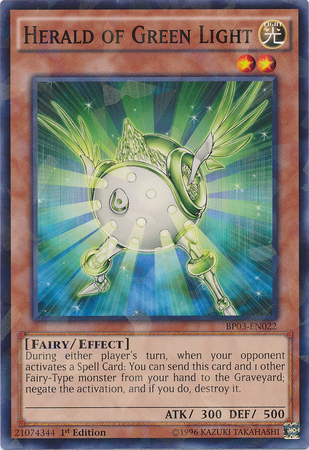 Herald of Green Light [BP03-EN022] Shatterfoil Rare | Dragon's Lair Comics and Fantasy Houston TX