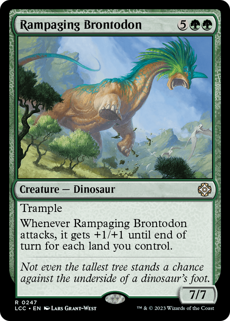 Rampaging Brontodon [The Lost Caverns of Ixalan Commander] | Dragon's Lair Comics and Fantasy Houston TX