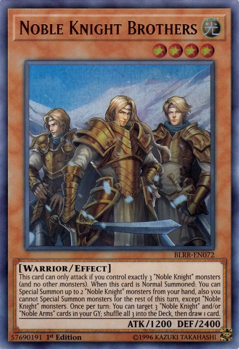 Noble Knight Brothers [BLRR-EN072] Ultra Rare | Dragon's Lair Comics and Fantasy Houston TX