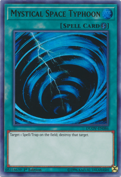 Mystical Space Typhoon [DUOV-EN086] Ultra Rare | Dragon's Lair Comics and Fantasy Houston TX