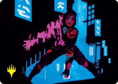 Return to Action Art Card (Gold-Stamped Signature) [Kamigawa: Neon Dynasty Art Series] | Dragon's Lair Comics and Fantasy Houston TX