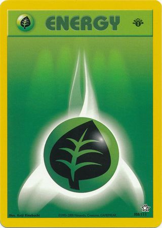 Grass Energy (108/111) [Neo Genesis Unlimited] | Dragon's Lair Comics and Fantasy Houston TX
