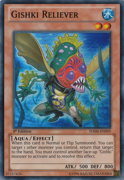 Gishki Reliever [HA06-EN009] Super Rare | Dragon's Lair Comics and Fantasy Houston TX