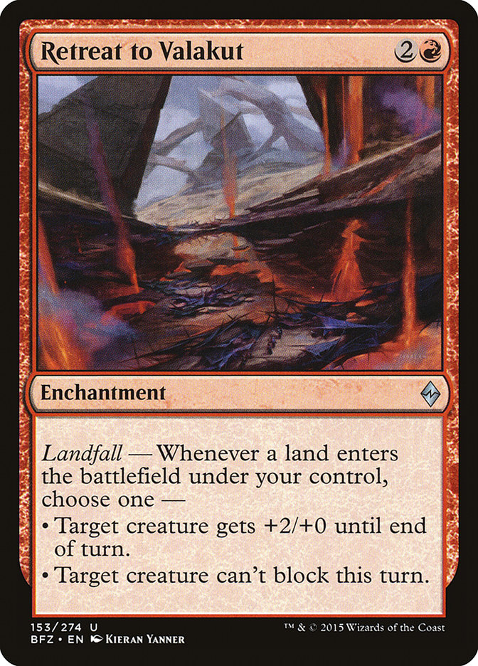 Retreat to Valakut [Battle for Zendikar] | Dragon's Lair Comics and Fantasy Houston TX