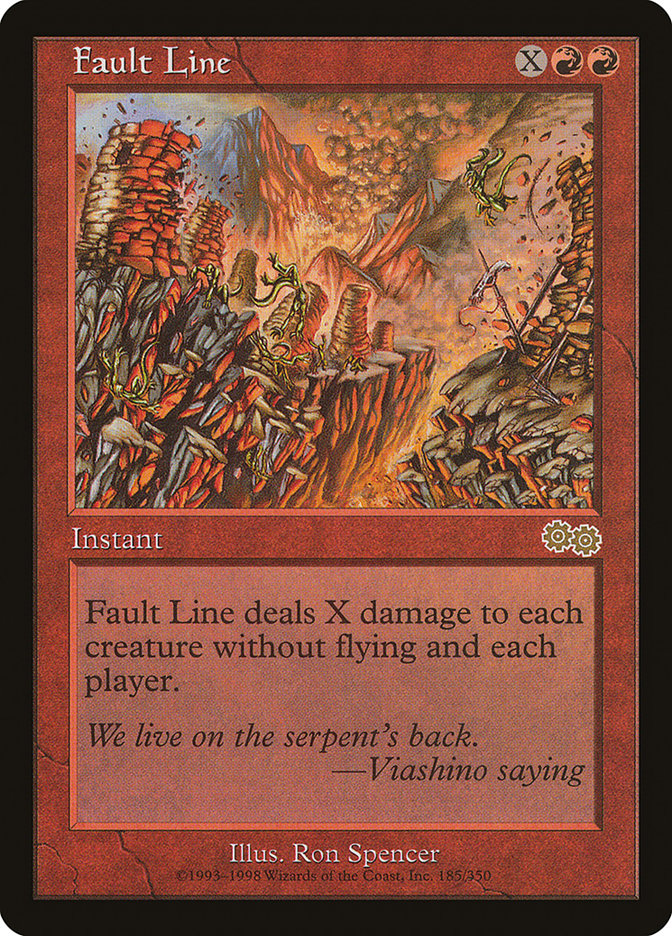 Fault Line [Urza's Saga] | Dragon's Lair Comics and Fantasy Houston TX