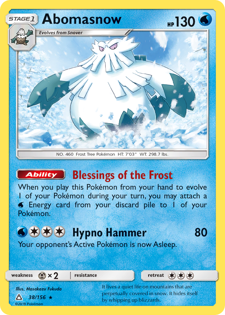 Abomasnow (38/156) [Sun & Moon: Ultra Prism] | Dragon's Lair Comics and Fantasy Houston TX