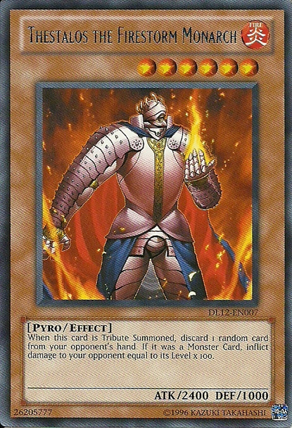 Thestalos the Firestorm Monarch (Blue) [DL12-EN007] Rare | Dragon's Lair Comics and Fantasy Houston TX