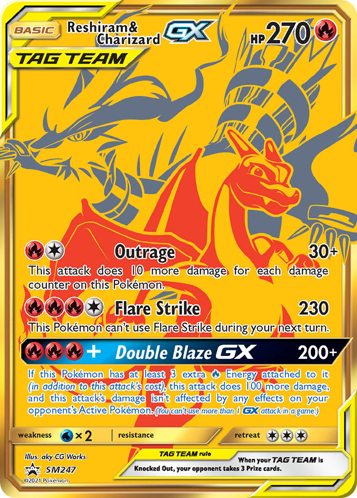Reshiram & Charizard GX (SM247) [Sun & Moon: Black Star Promos] | Dragon's Lair Comics and Fantasy Houston TX