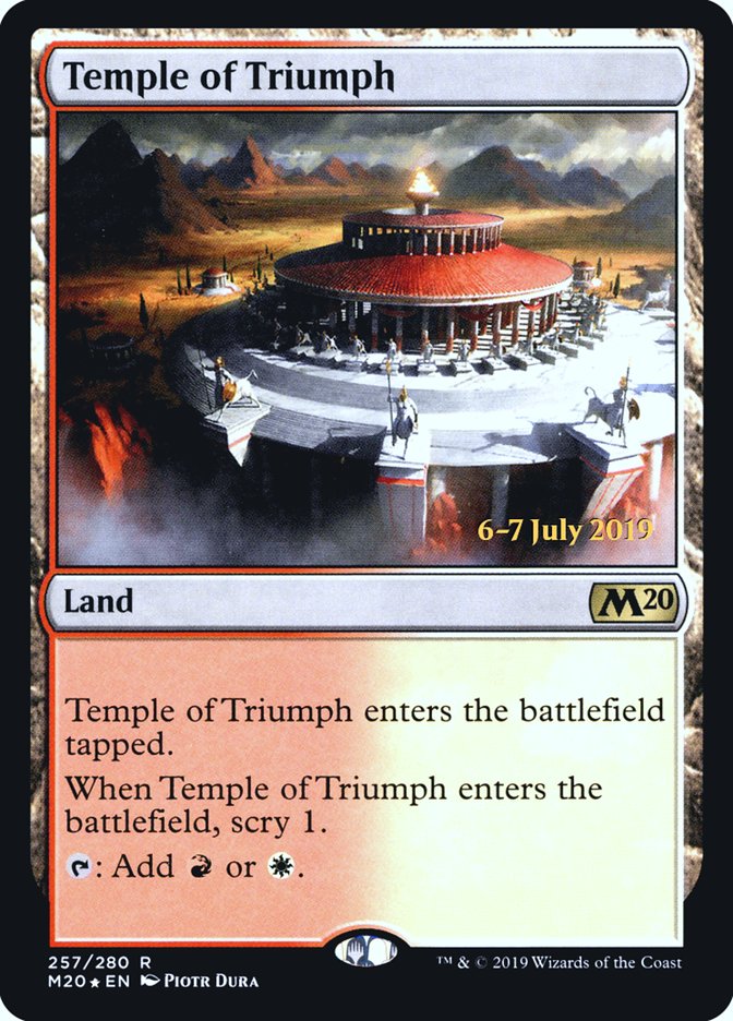 Temple of Triumph [Core Set 2020 Prerelease Promos] | Dragon's Lair Comics and Fantasy Houston TX