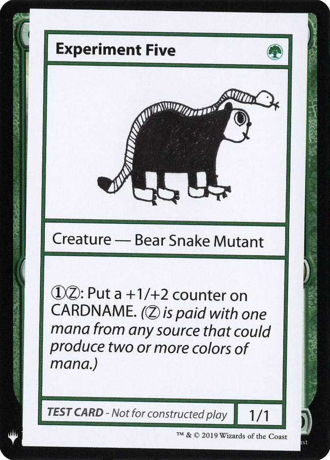 Experiment Five [Mystery Booster Playtest Cards] | Dragon's Lair Comics and Fantasy Houston TX