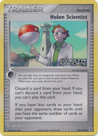 Holon Scientist (97/113) (Stamped) [EX: Delta Species] | Dragon's Lair Comics and Fantasy Houston TX