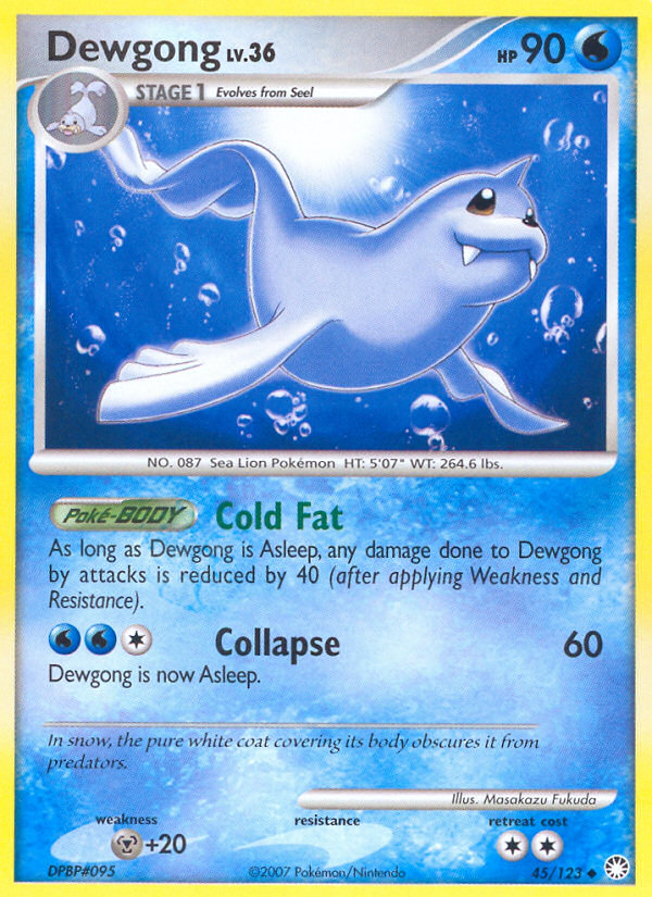 Dewgong (45/123) [Diamond & Pearl: Mysterious Treasures] | Dragon's Lair Comics and Fantasy Houston TX