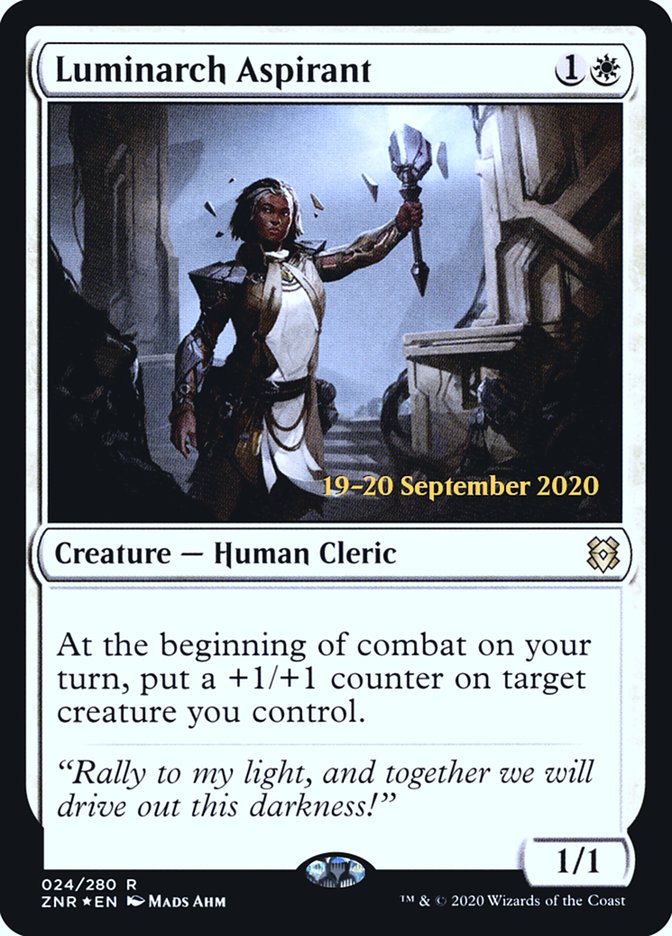 Luminarch Aspirant [Zendikar Rising Prerelease Promos] | Dragon's Lair Comics and Fantasy Houston TX