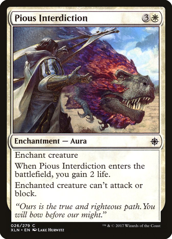 Pious Interdiction [Ixalan] | Dragon's Lair Comics and Fantasy Houston TX