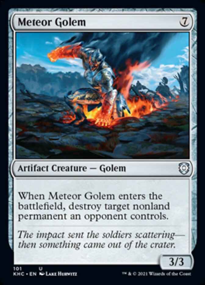 Meteor Golem [Kaldheim Commander] | Dragon's Lair Comics and Fantasy Houston TX