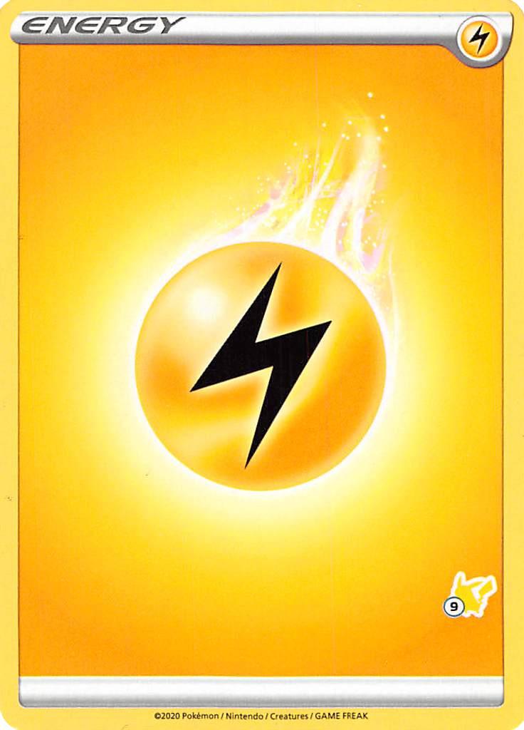 Lightning Energy (Pikachu Stamp #9) [Battle Academy 2022] | Dragon's Lair Comics and Fantasy Houston TX