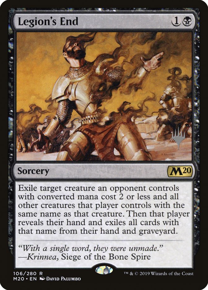 Legion's End (Promo Pack) [Core Set 2020 Promos] | Dragon's Lair Comics and Fantasy Houston TX