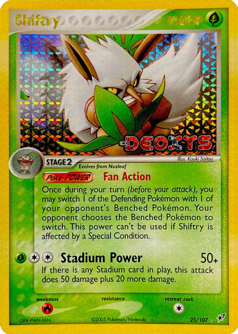 Shiftry (25/107) (Stamped) [EX: Deoxys] | Dragon's Lair Comics and Fantasy Houston TX