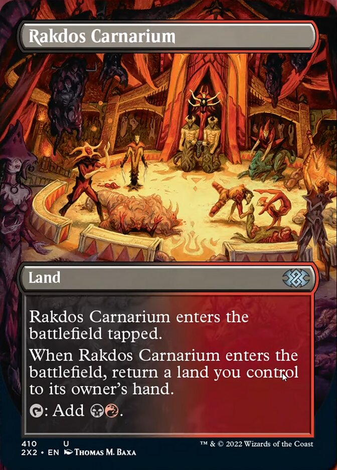 Rakdos Carnarium (Borderless Alternate Art) [Double Masters 2022] | Dragon's Lair Comics and Fantasy Houston TX
