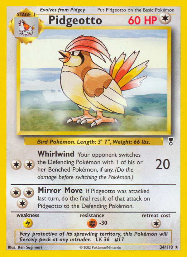 Pidgeotto (34/110) [Legendary Collection] | Dragon's Lair Comics and Fantasy Houston TX