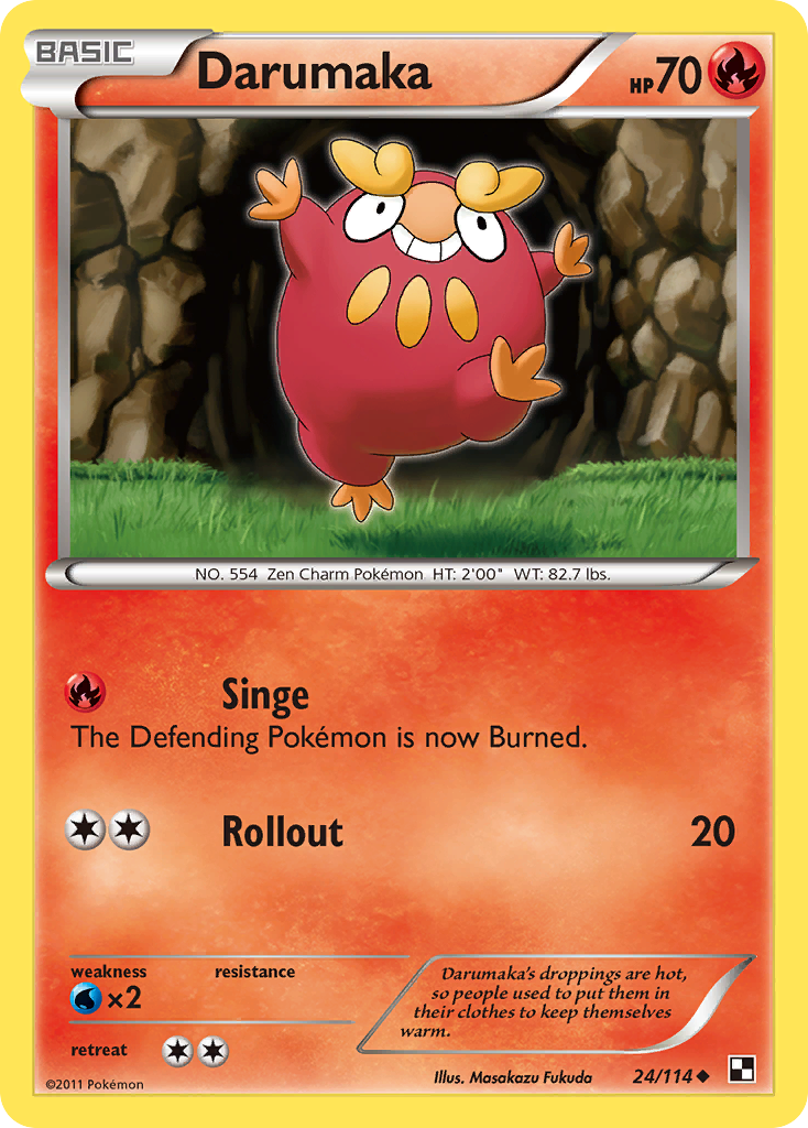 Darumaka (24/114) [Black & White: Base Set] | Dragon's Lair Comics and Fantasy Houston TX