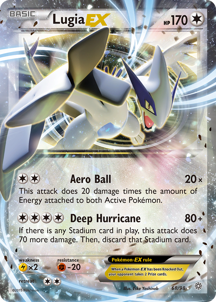 Lugia EX (68/98) [XY: Ancient Origins] | Dragon's Lair Comics and Fantasy Houston TX