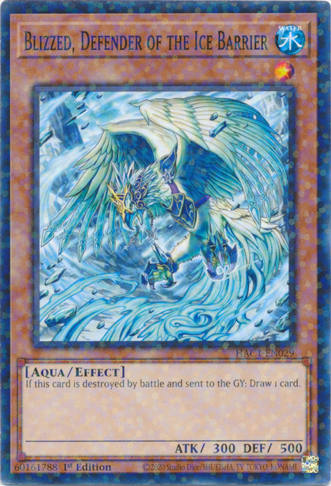 Blizzed, Defender of the Ice Barrier (Duel Terminal) [HAC1-EN029] Common | Dragon's Lair Comics and Fantasy Houston TX