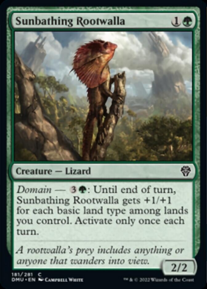 Sunbathing Rootwalla [Dominaria United] | Dragon's Lair Comics and Fantasy Houston TX
