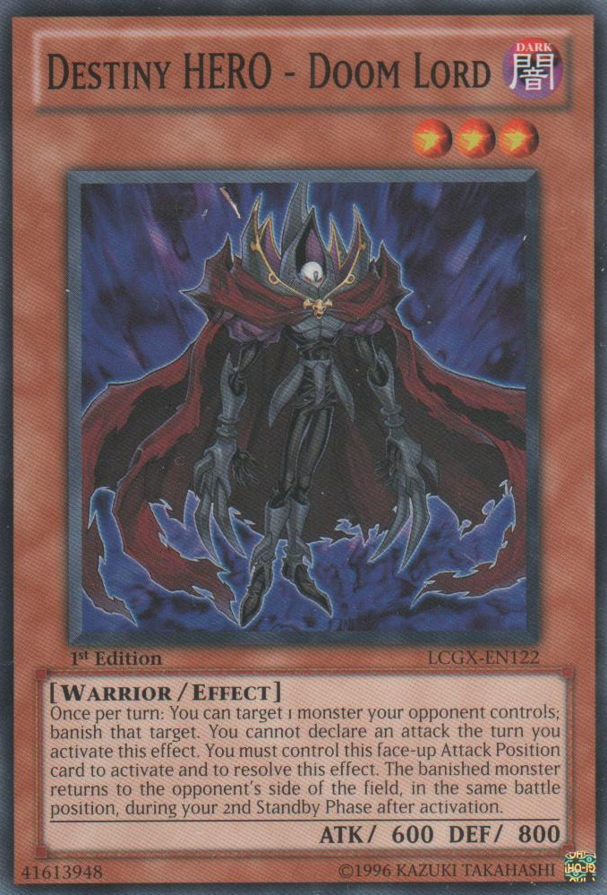 Destiny HERO - Doom Lord [LCGX-EN122] Common | Dragon's Lair Comics and Fantasy Houston TX