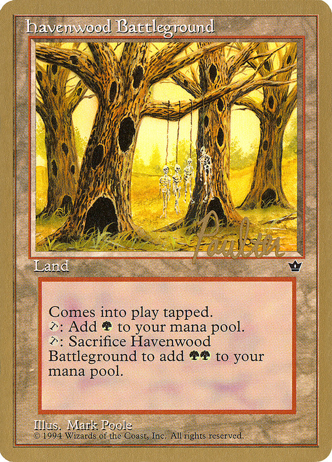 Havenwood Battleground (Preston Poulter) [Pro Tour Collector Set] | Dragon's Lair Comics and Fantasy Houston TX
