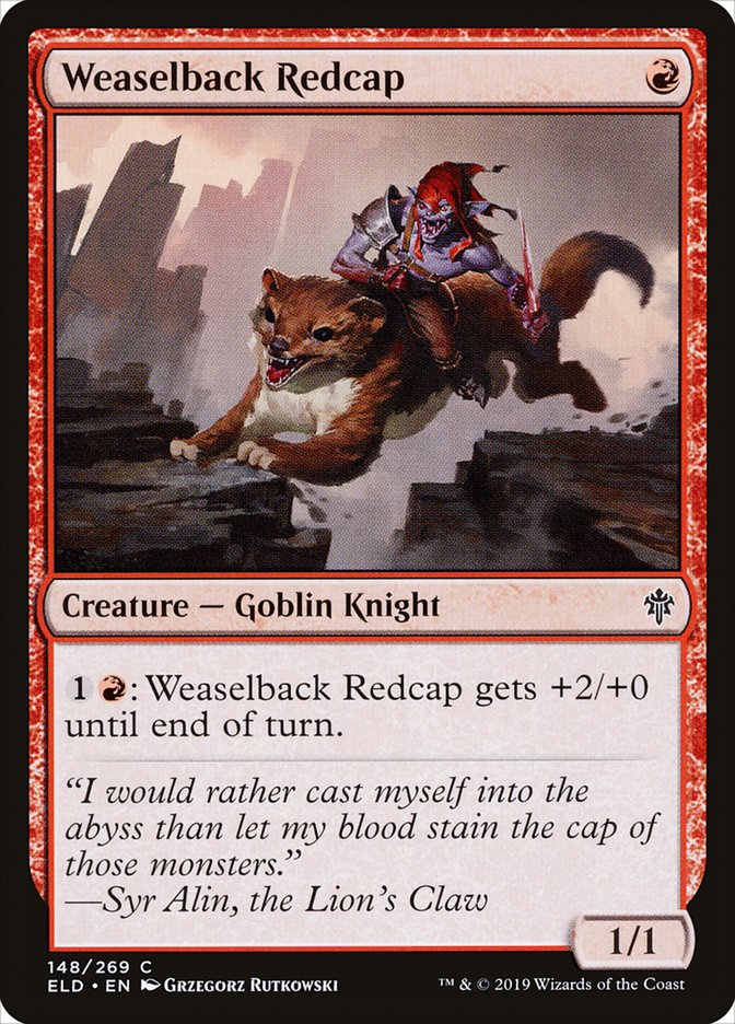 Weaselback Redcap [Throne of Eldraine] | Dragon's Lair Comics and Fantasy Houston TX