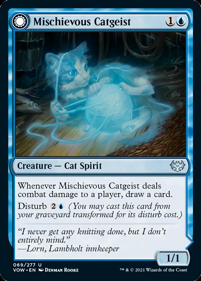 Mischievous Catgeist // Catlike Curiosity [Innistrad: Crimson Vow] | Dragon's Lair Comics and Fantasy Houston TX
