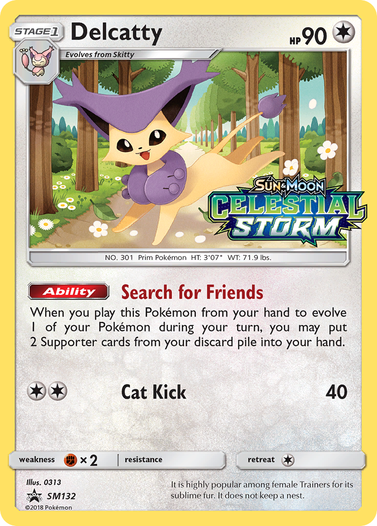 Delcatty (SM132) [Sun & Moon: Black Star Promos] | Dragon's Lair Comics and Fantasy Houston TX
