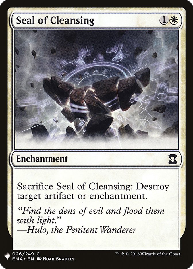 Seal of Cleansing [Mystery Booster] | Dragon's Lair Comics and Fantasy Houston TX