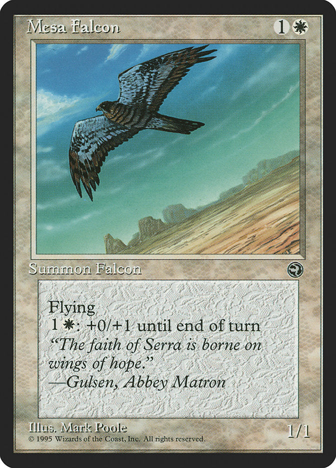 Mesa Falcon (Gulsen Flavor Text) [Homelands] | Dragon's Lair Comics and Fantasy Houston TX
